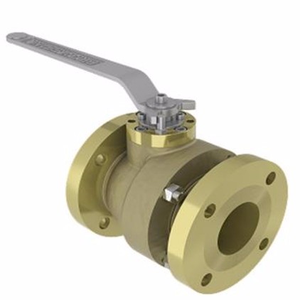 Brass 2 Piece Side Entry Floating Ball Valve